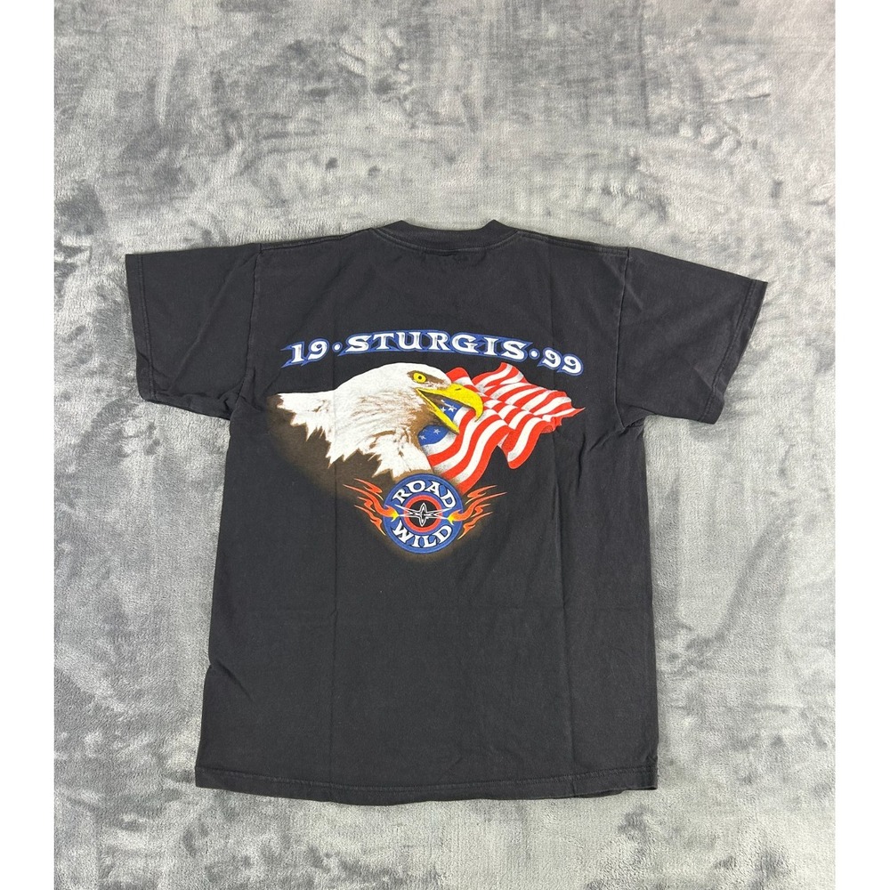 Vtg 90s WCW Nitro Grill T-Shirt Wrestling 1999‎ Las Vegas Sturgis TULTEX M